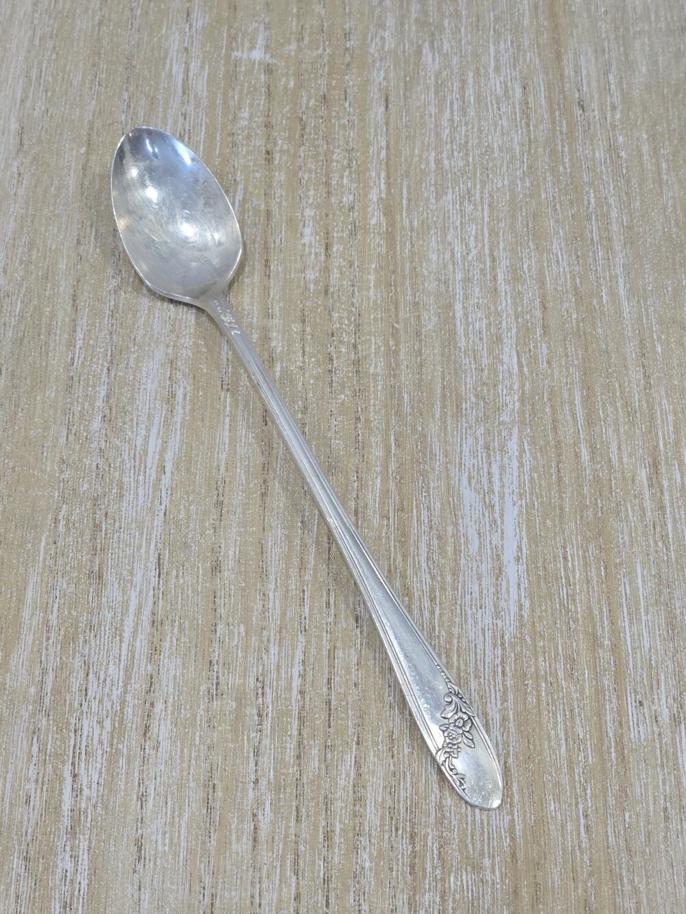 Tudor Plate Queen Bess Iced Tea Spoon Oneida Community Silverplate Flatware
